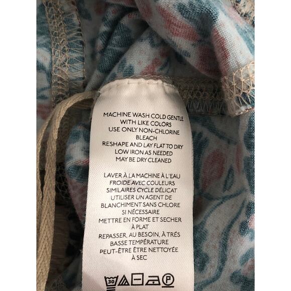 Free People Melanie Top Women's XS Floral Print Scoop Neck Ruffle Hem NEW - Picture 6 of 8